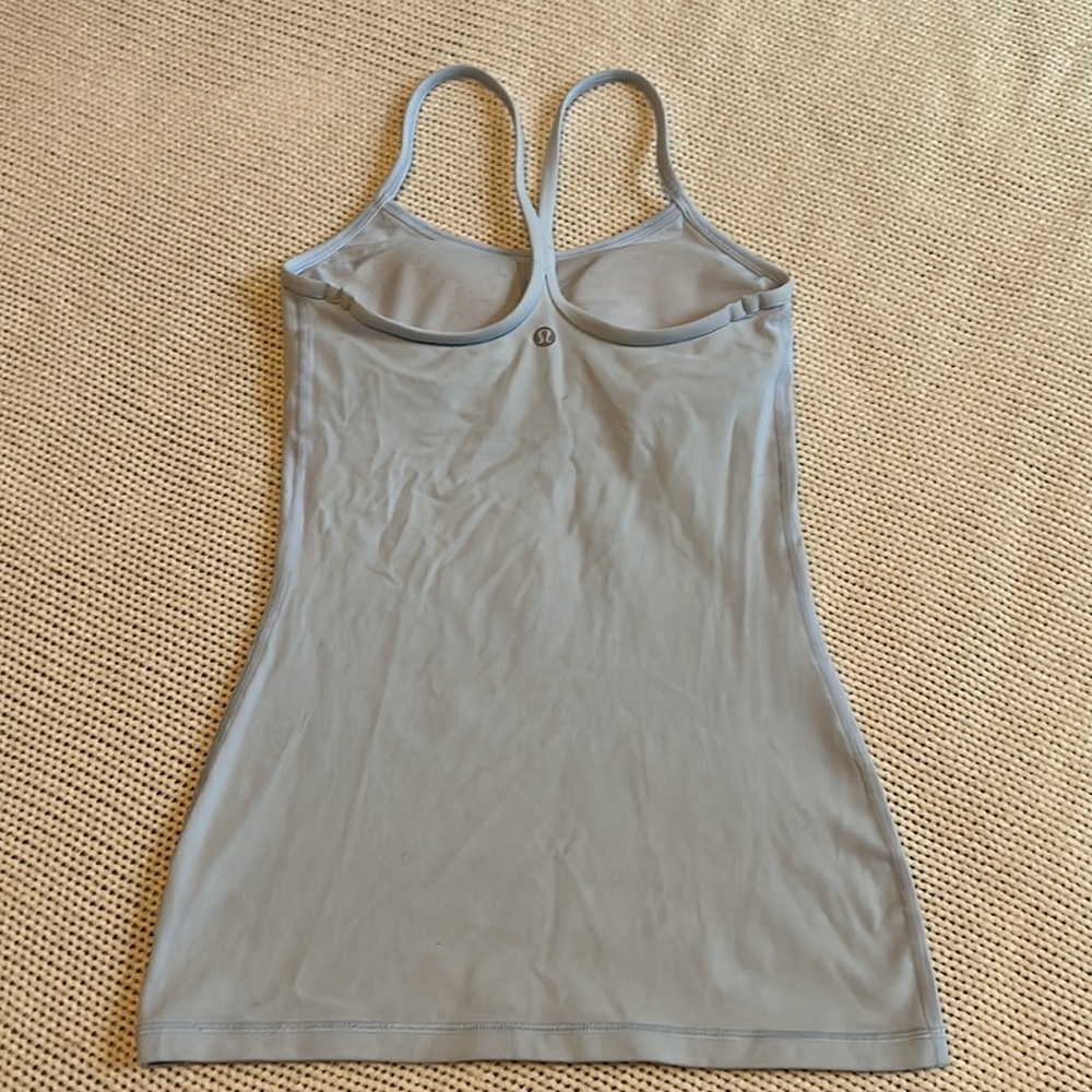 Baby blue lululemon tank top size 4